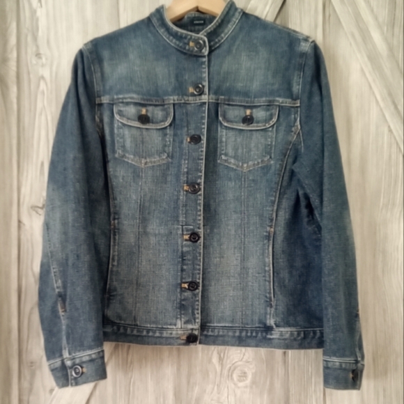 Jones New York Denim Jean Jacket L - Picture 3 of 6